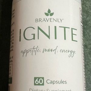 Bravenly Ignite. For appetite, mood & energy. Sealed bottle that expires 5/25.